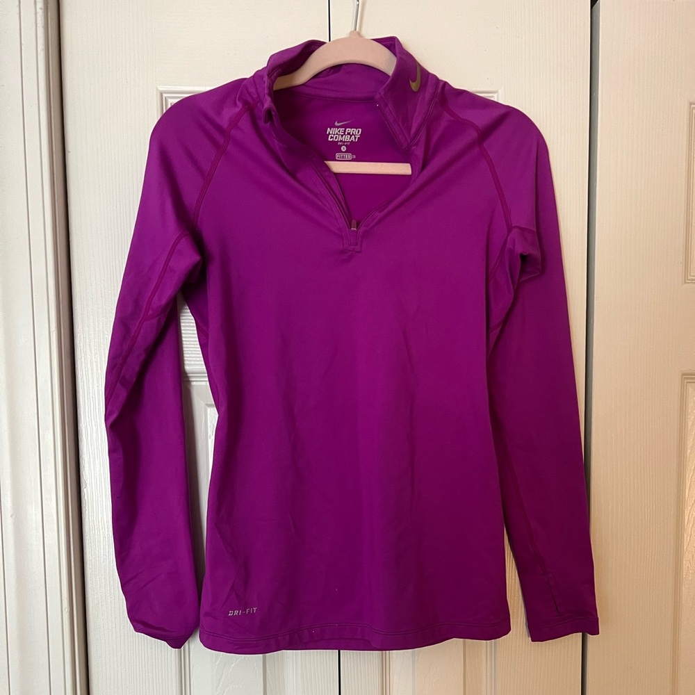nike fitted quarter zip